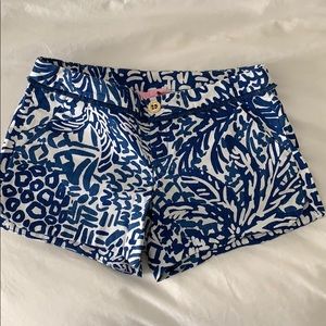 Lily Pulitzer Navy and White Shorts
